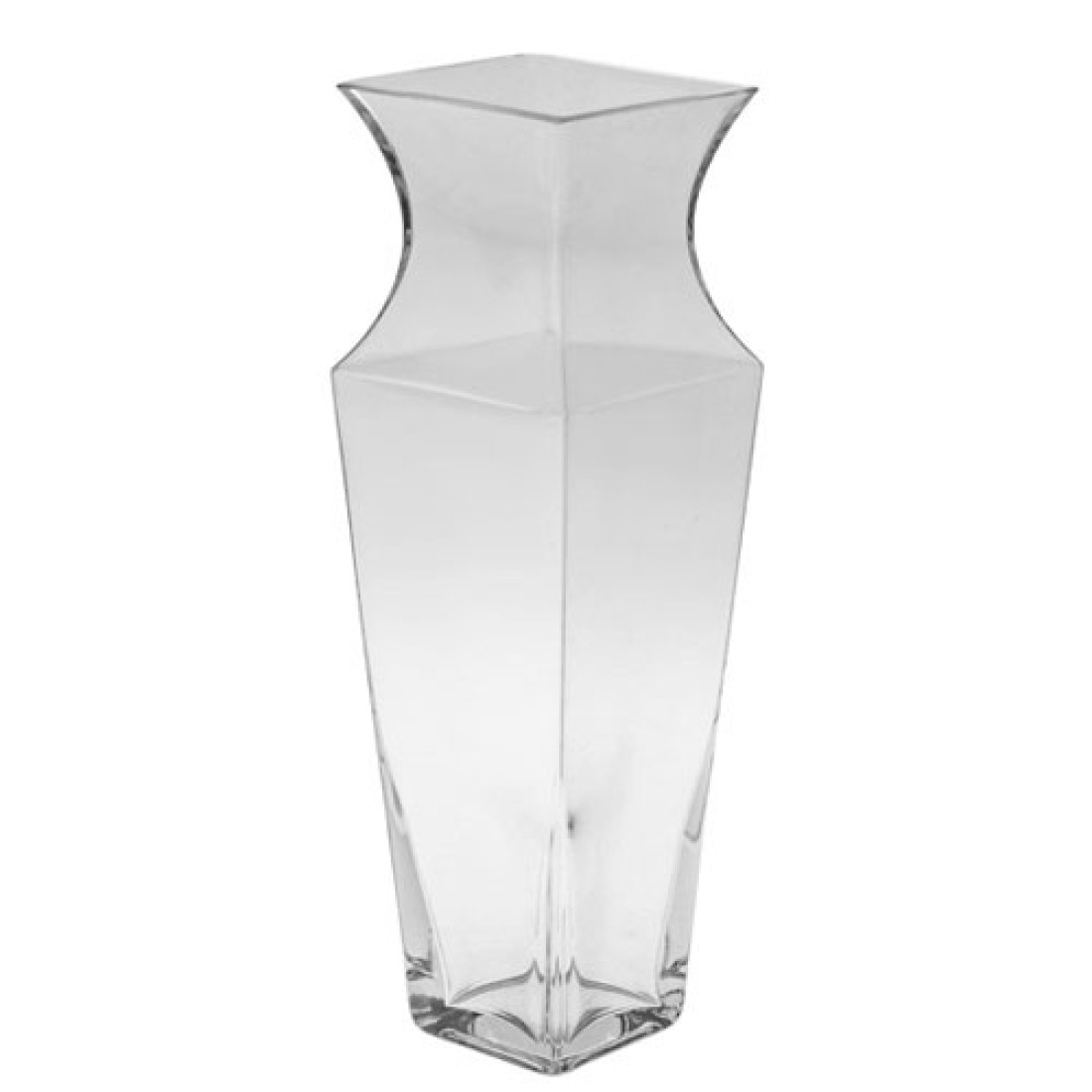 Balmoral Square Glass Vase 30cm Flower Vases